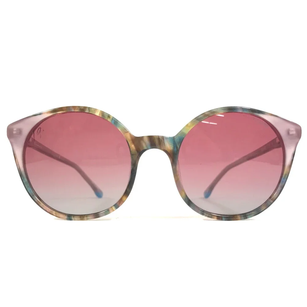 Champion Sunglasses WREN C02 Pink Tortoise Round Frames w/ Pink Gradient Lenses